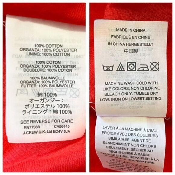 J.Crew Ruffle-hem Spaghetti Strap Eyelet Dress Red, Size 00 - Picture 9 of 11